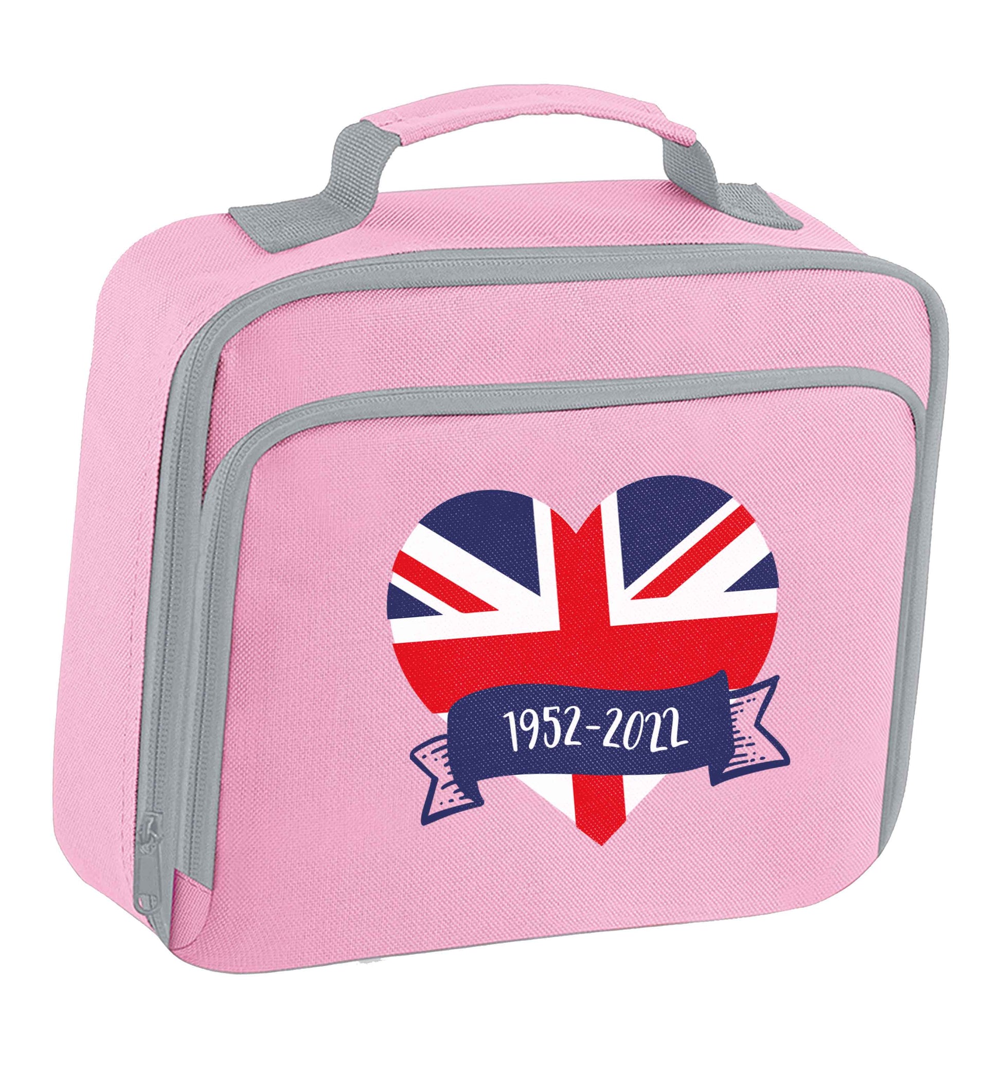 British flag heart Queens jubilee insulated pink lunch bag cooler