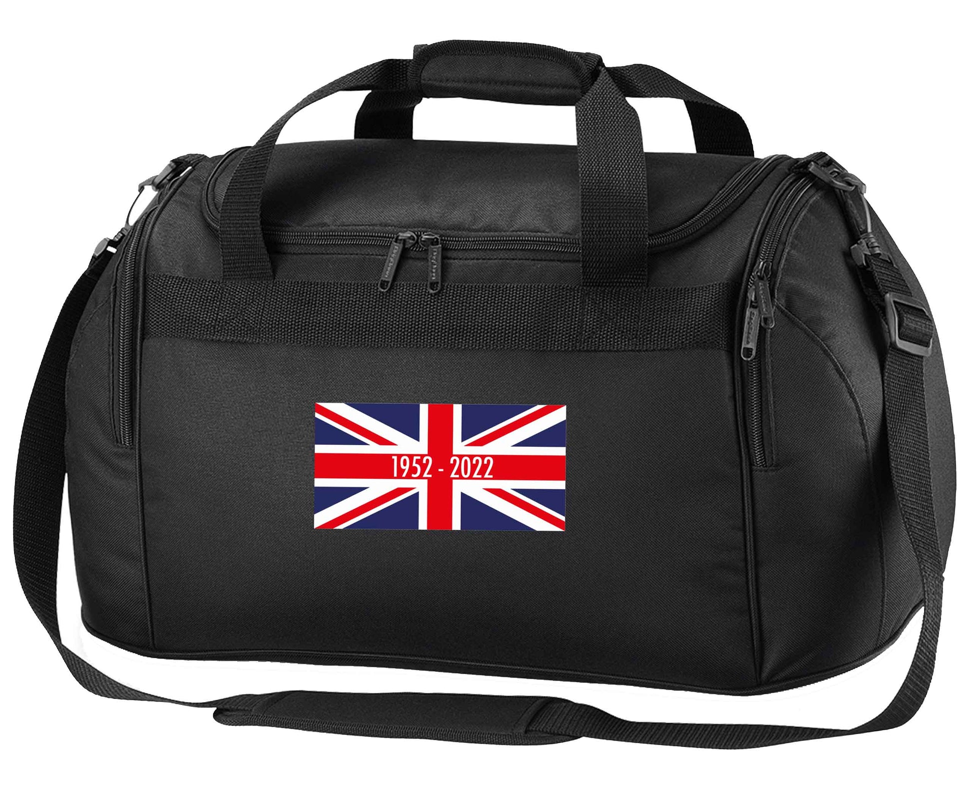 British flag Queens jubilee black holdall / duffel bag