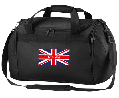 British flag Queens jubilee black holdall / duffel bag