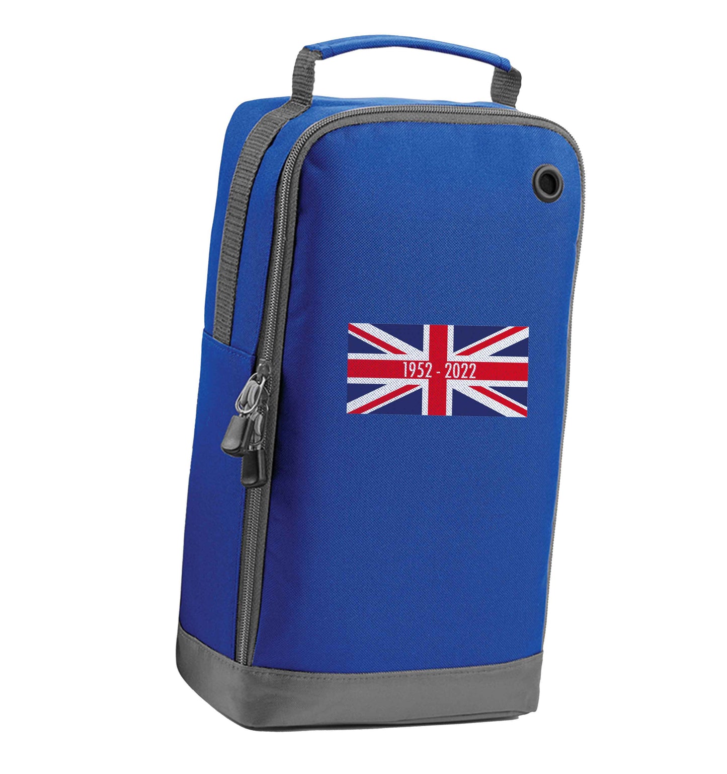 British flag Queens jubilee blue sports shoe bag vertical print
