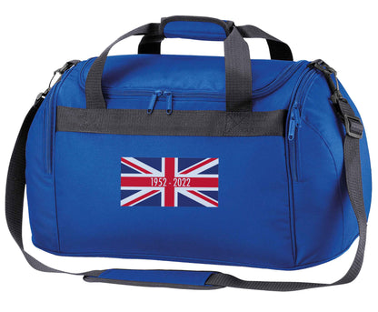 British flag Queens jubilee royal blue holdall / duffel bag