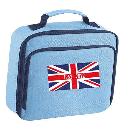 British flag Queens jubilee insulated blue lunch bag cooler