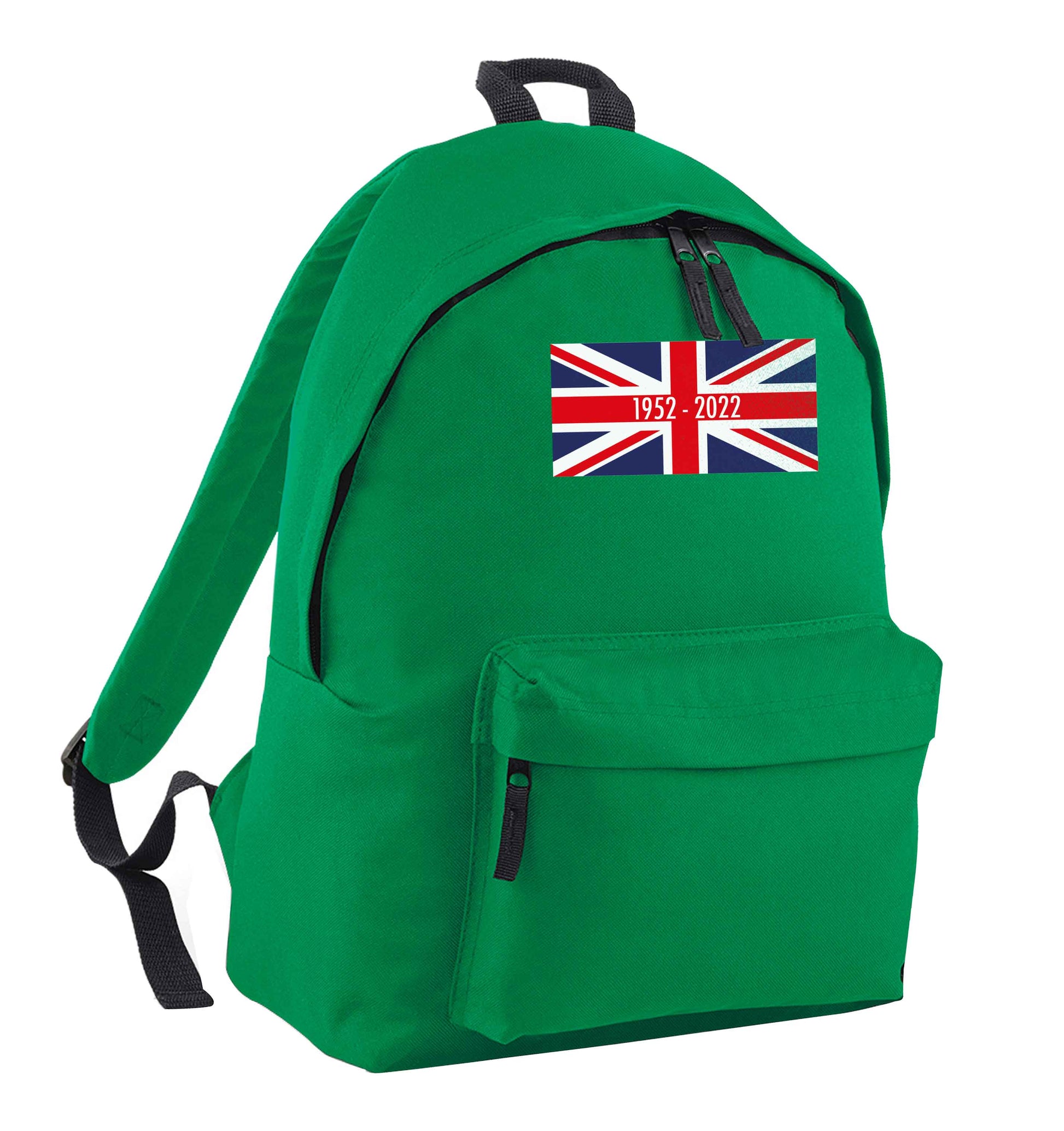 British flag Queens jubilee green adults backpack