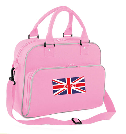 British flag Queens jubilee children's dance bag baby pink