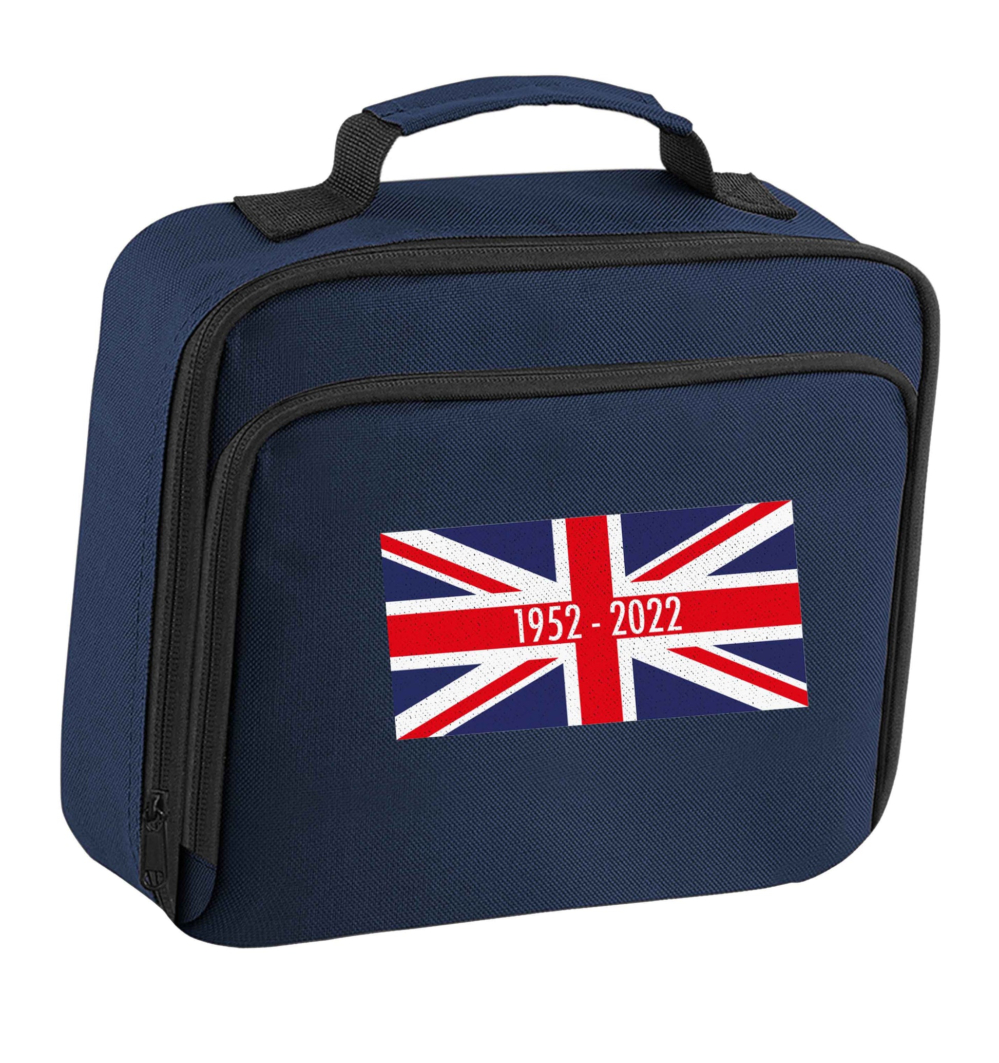 British flag Queens jubilee insulated navy lunch bag cooler