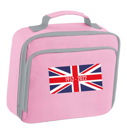 British flag Queens jubilee insulated pink lunch bag cooler