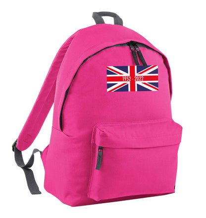 British flag Queens jubilee pink adults backpack