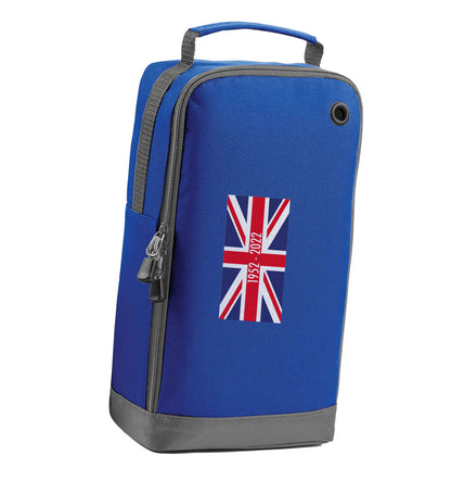 British flag Queens jubilee blue sports shoe bag horizontal print