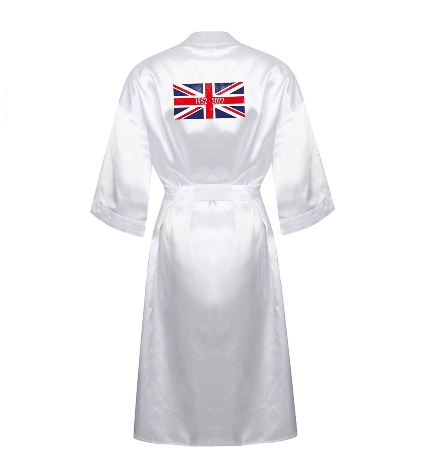British flag Queens jubilee XL/XXL white ladies dressing gown size 16/18