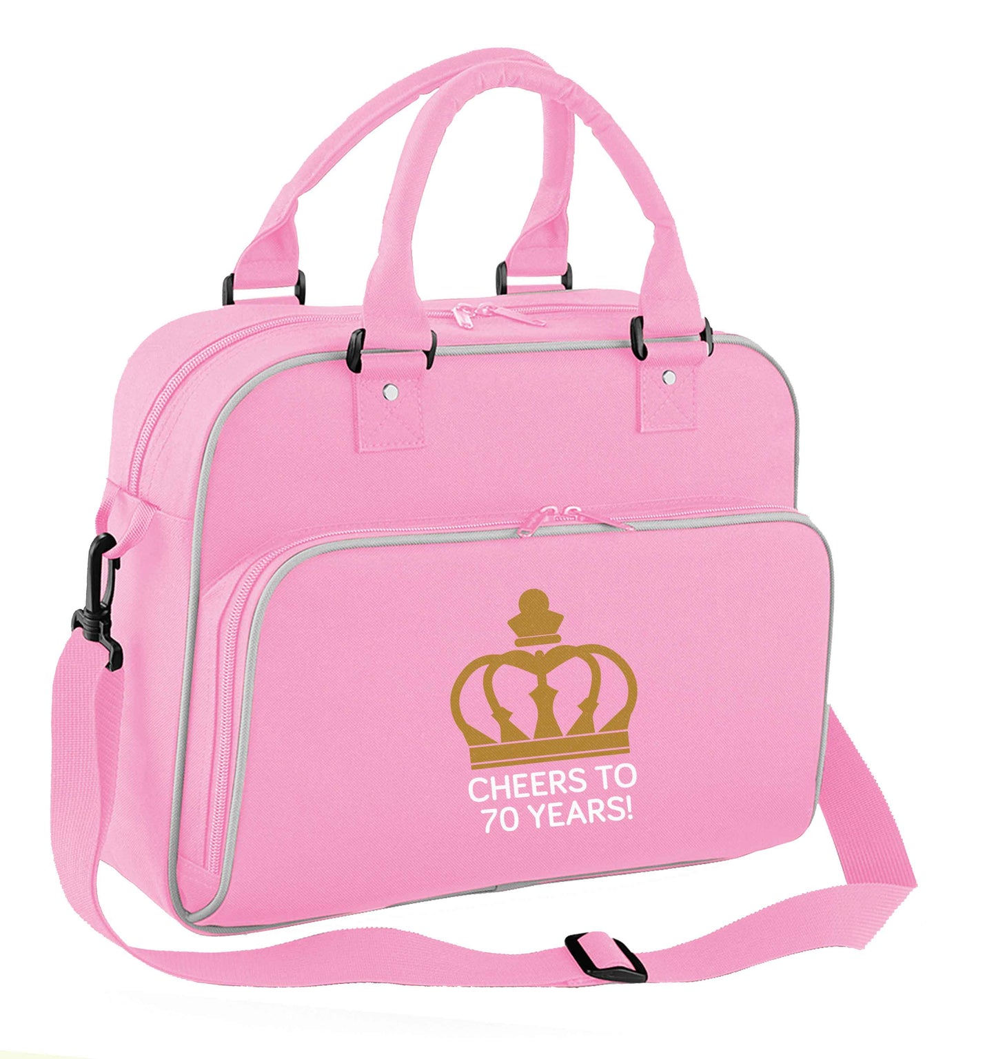 Cheers to 70 years! children's dance bag baby pink