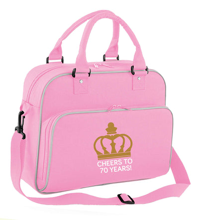 Cheers to 70 years! children's dance bag baby pink