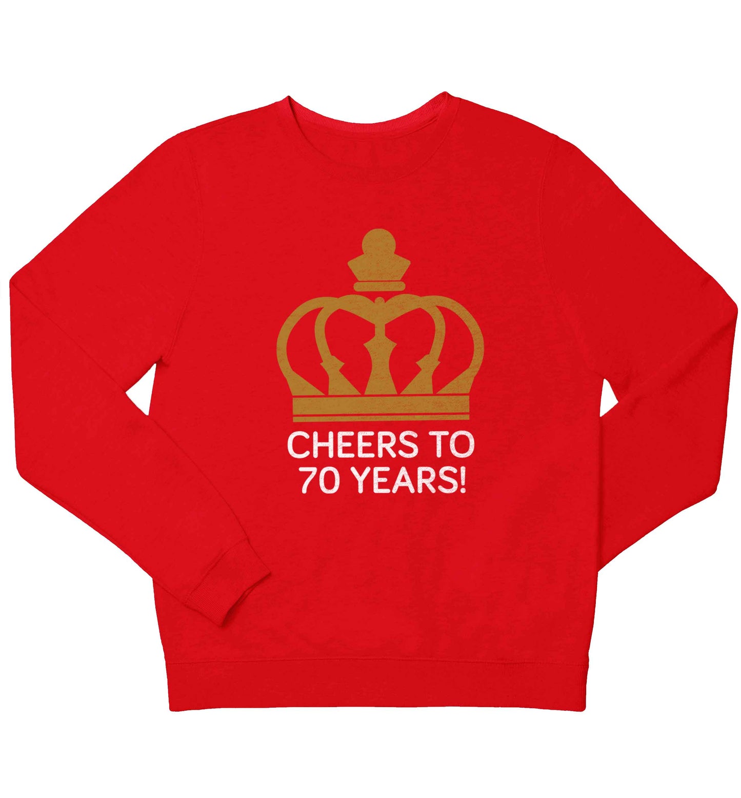 Cheers to 70 years! children's grey sweater 12-13 Years
