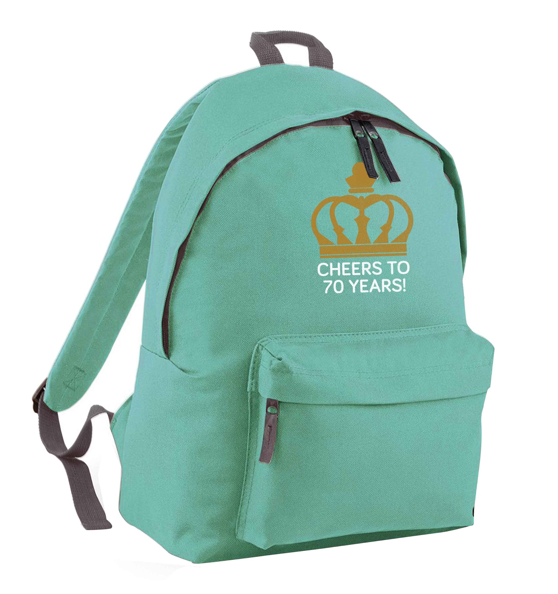 Cheers to 70 years! mint adults backpack
