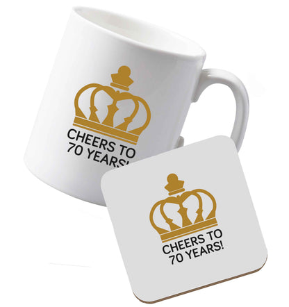 10 oz Ceramic mug and coaster Tis The Season to Drink Whisky both sides