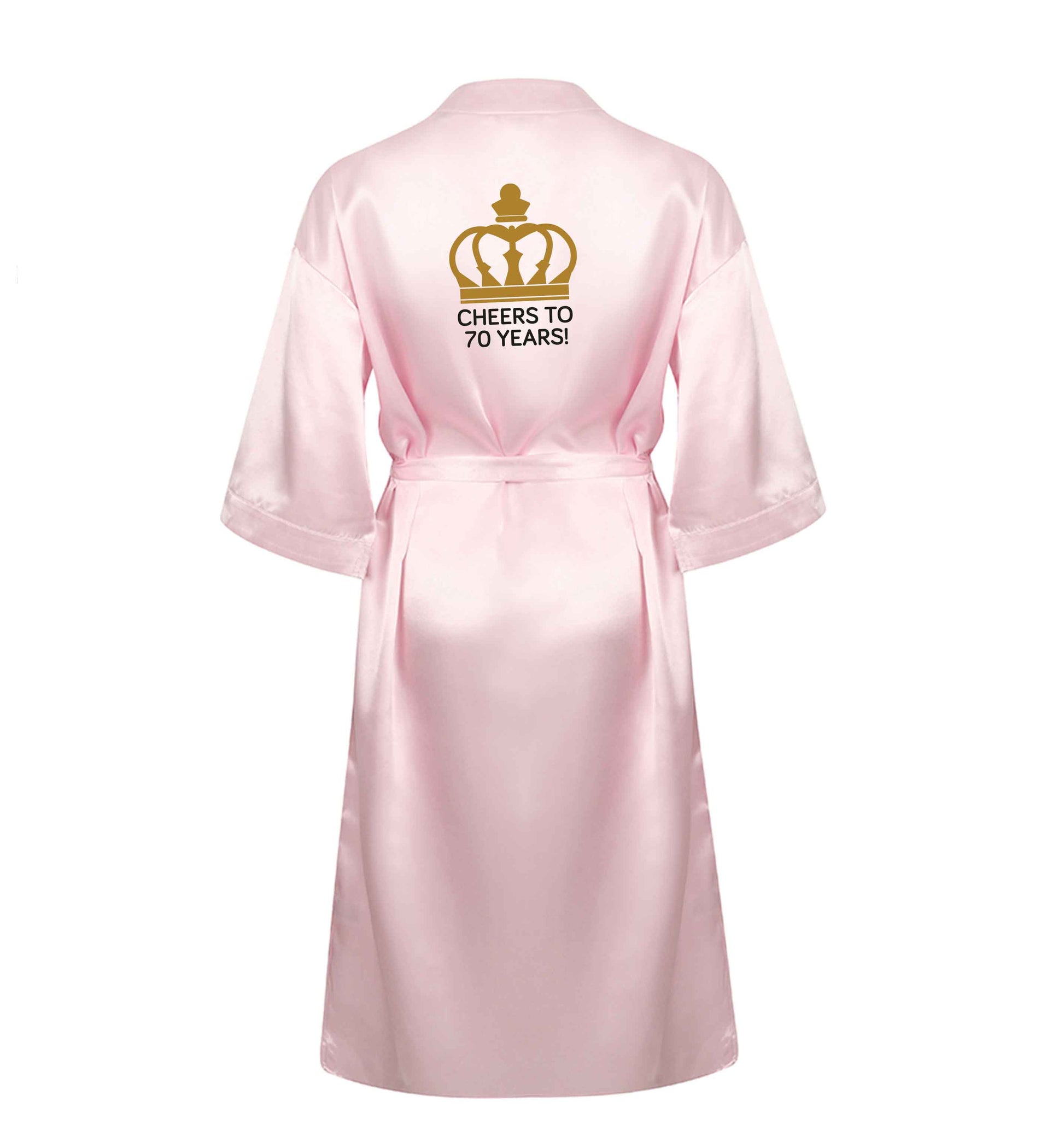 Cheers to 70 years! XL/XXL pink ladies dressing gown size 16/18