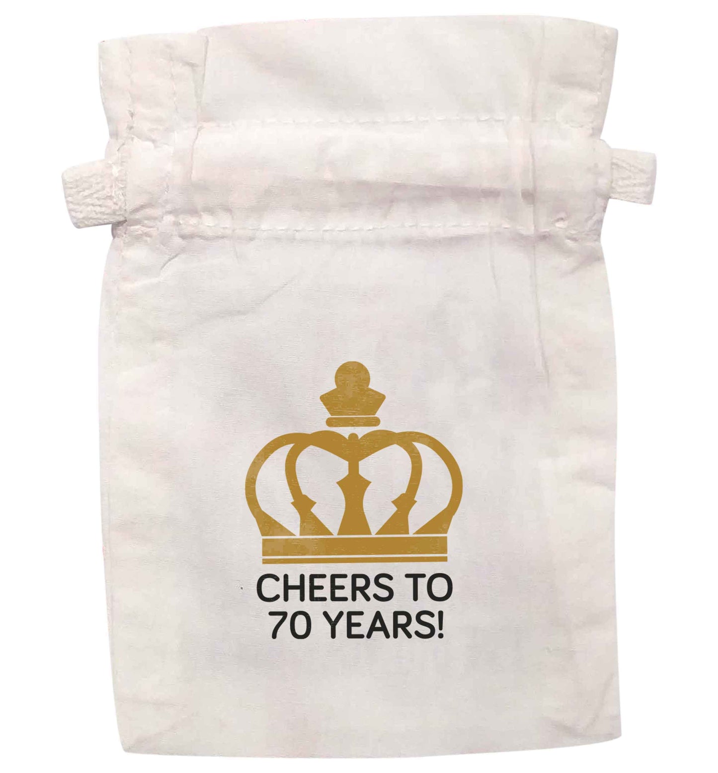 Cheers to 70 years! | XS - L | Pouch / Drawstring bag / Sack | Organic Cotton | Bulk discounts available!