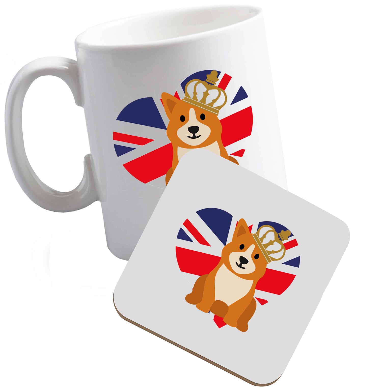 10 oz Tis The Season to Drink Whisky ceramic mug and coaster set right handed