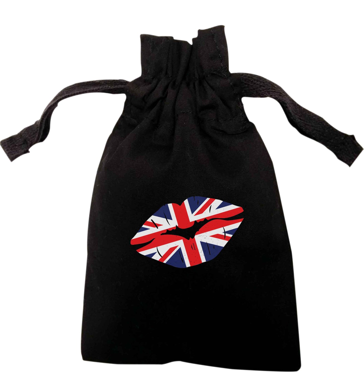 British flag kiss | XS - L | Pouch / Drawstring bag / Sack | Organic Cotton | Bulk discounts available!
