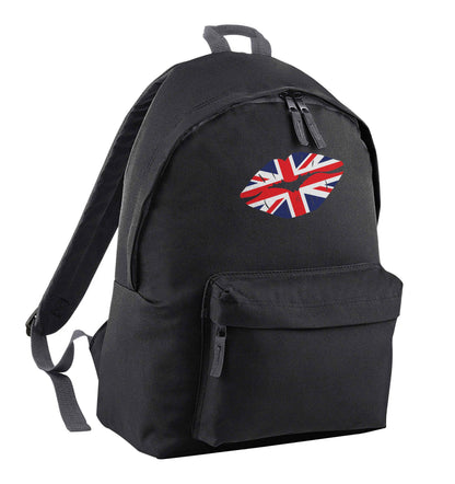 British flag kiss black adults backpack