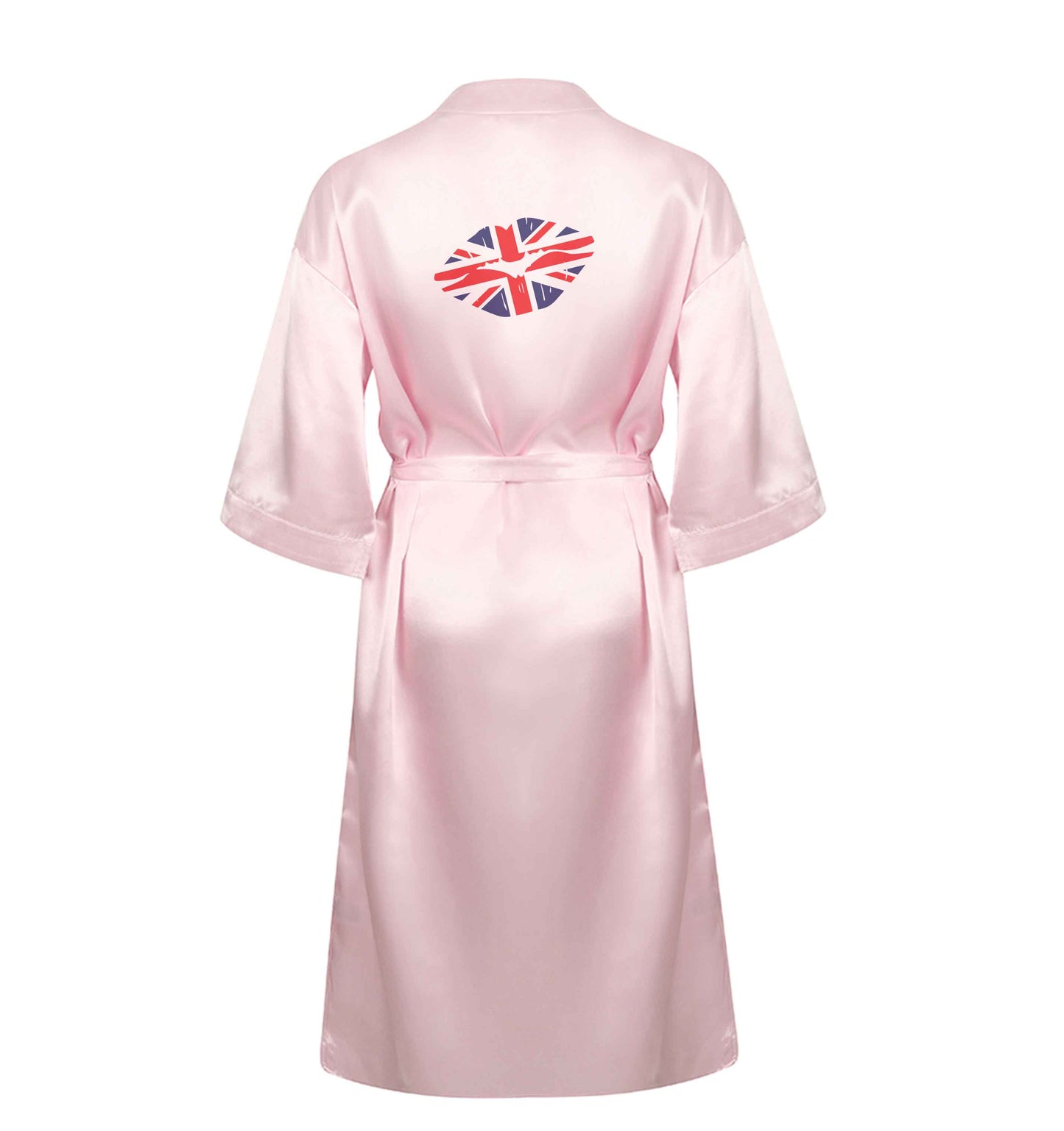 British flag kiss XL/XXL pink ladies dressing gown size 16/18