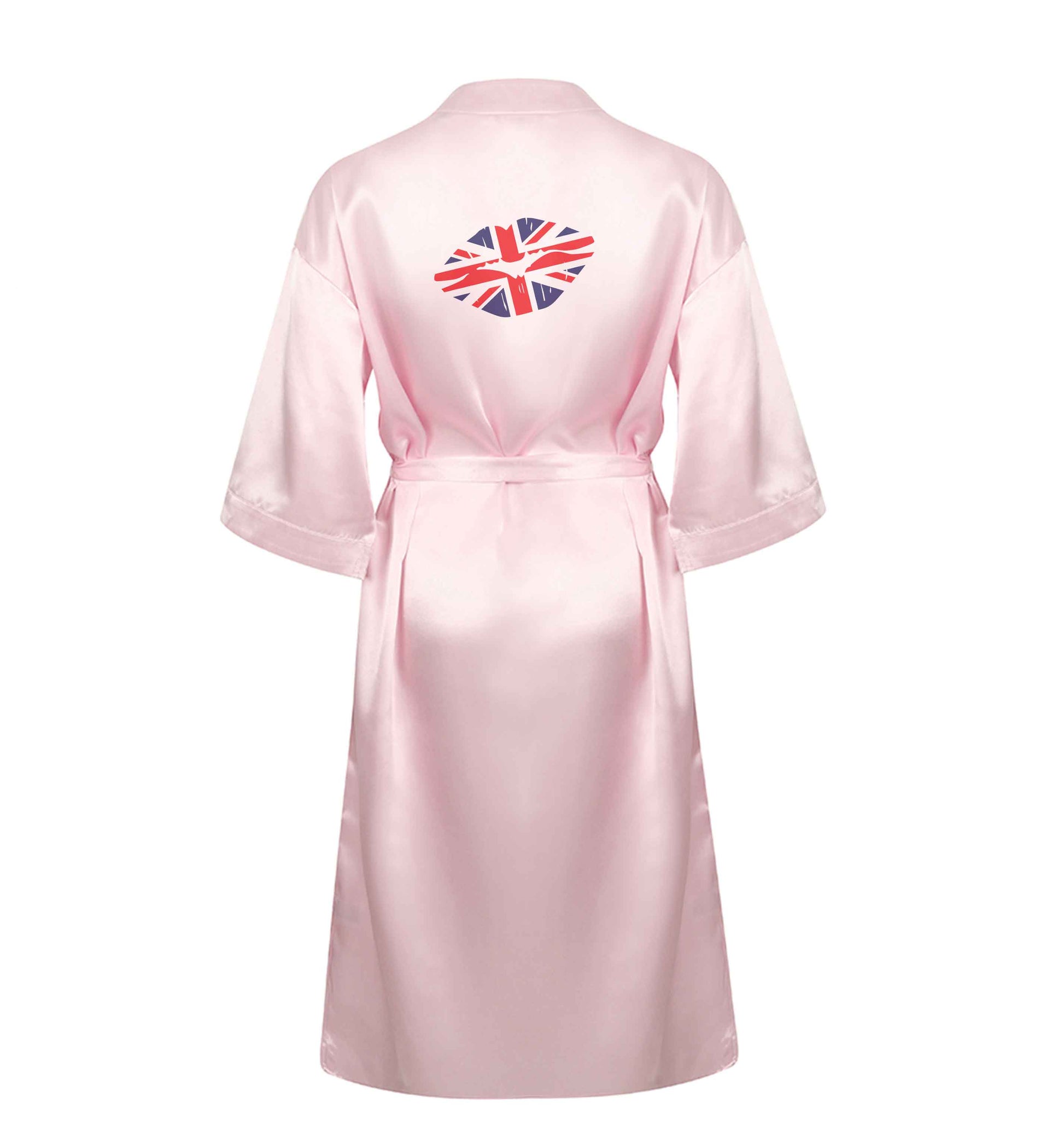 British flag kiss XL/XXL pink ladies dressing gown size 16/18