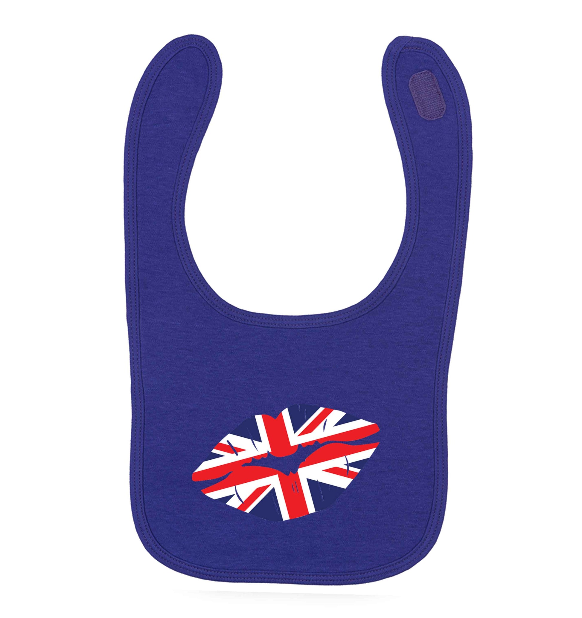 British flag kiss | baby bib
