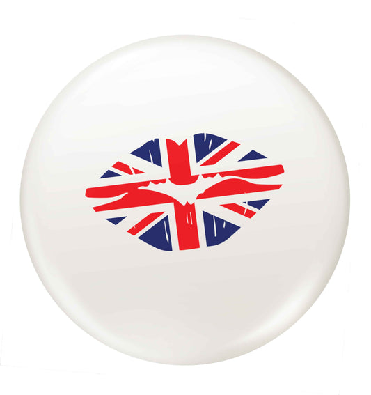 British flag kiss small 25mm Pin badge