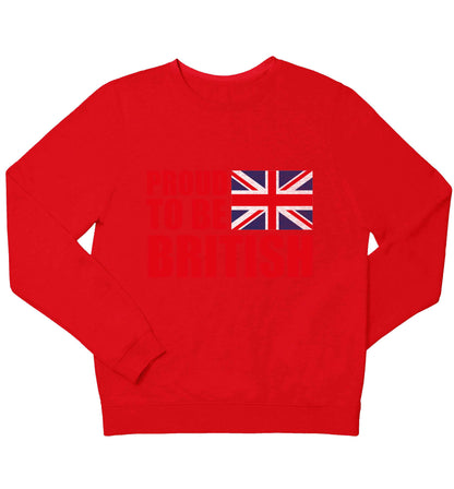 Proud to be British children's grey sweater 12-13 Years