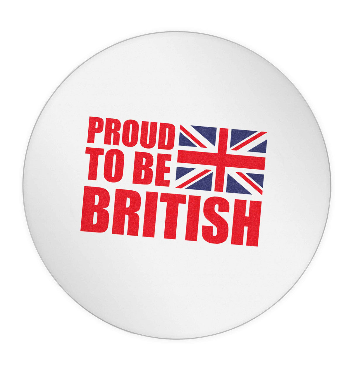 Proud to be British 24 @ 45mm matt circle stickers