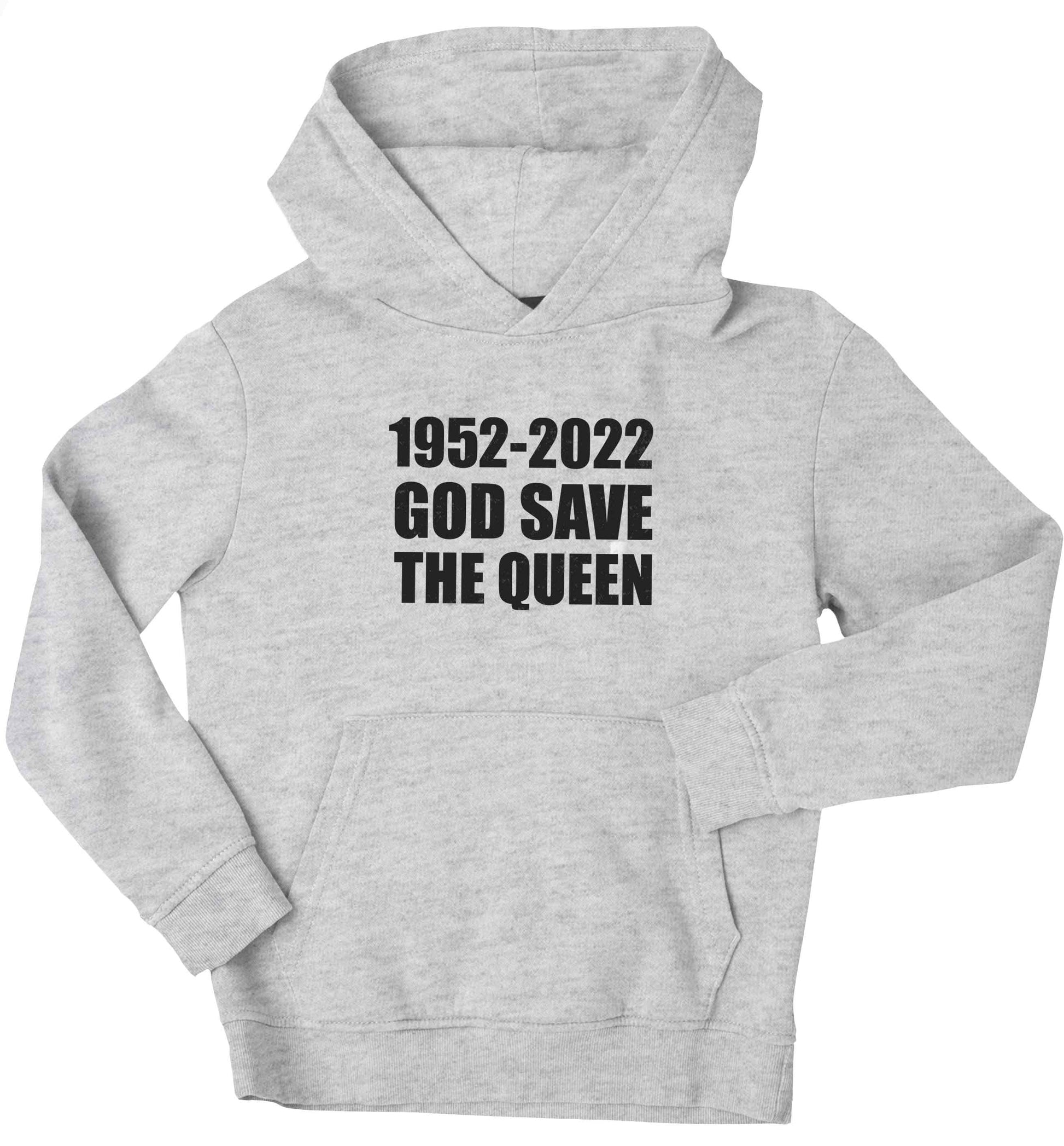 God save the queen children's grey hoodie 12-13 Years