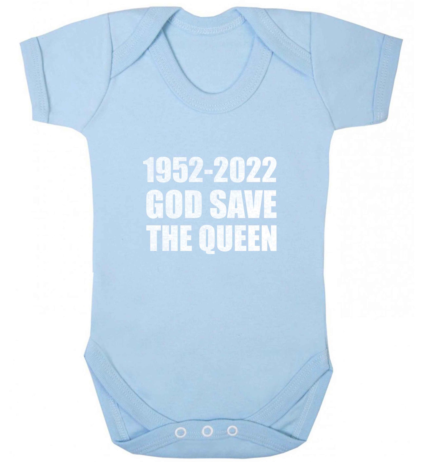 God save the queen baby vest pale blue 18-24 months
