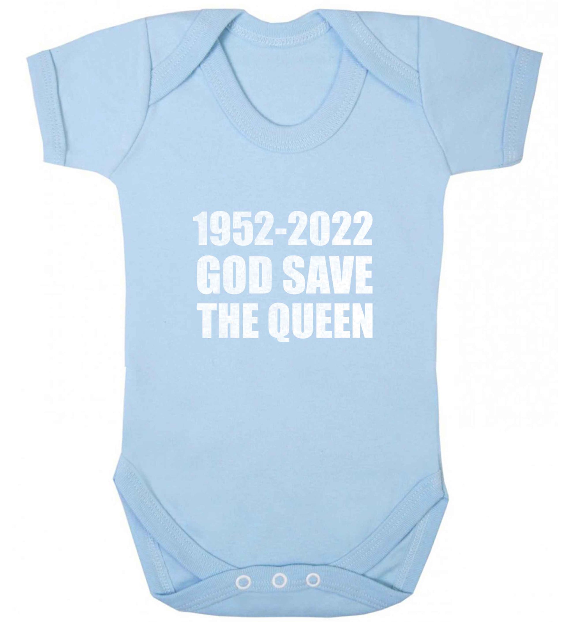 God save the queen baby vest pale blue 18-24 months