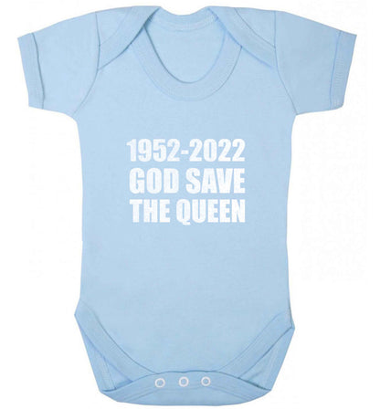 God save the queen baby vest pale blue 18-24 months