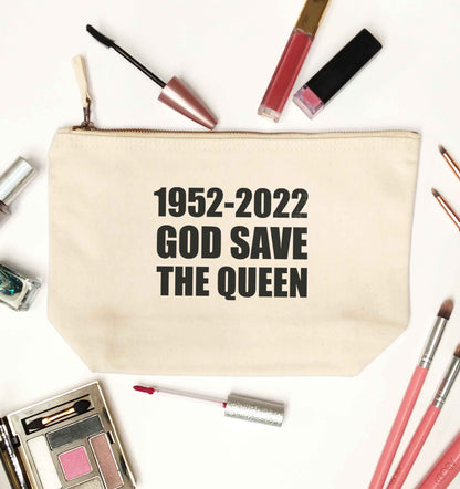God save the queen natural makeup bag
