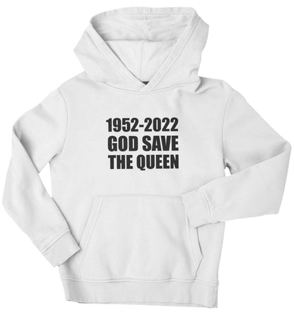 God save the queen children's white hoodie 12-13 Years