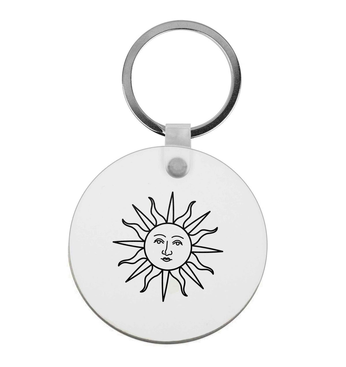 Sun face illustration | Keyring