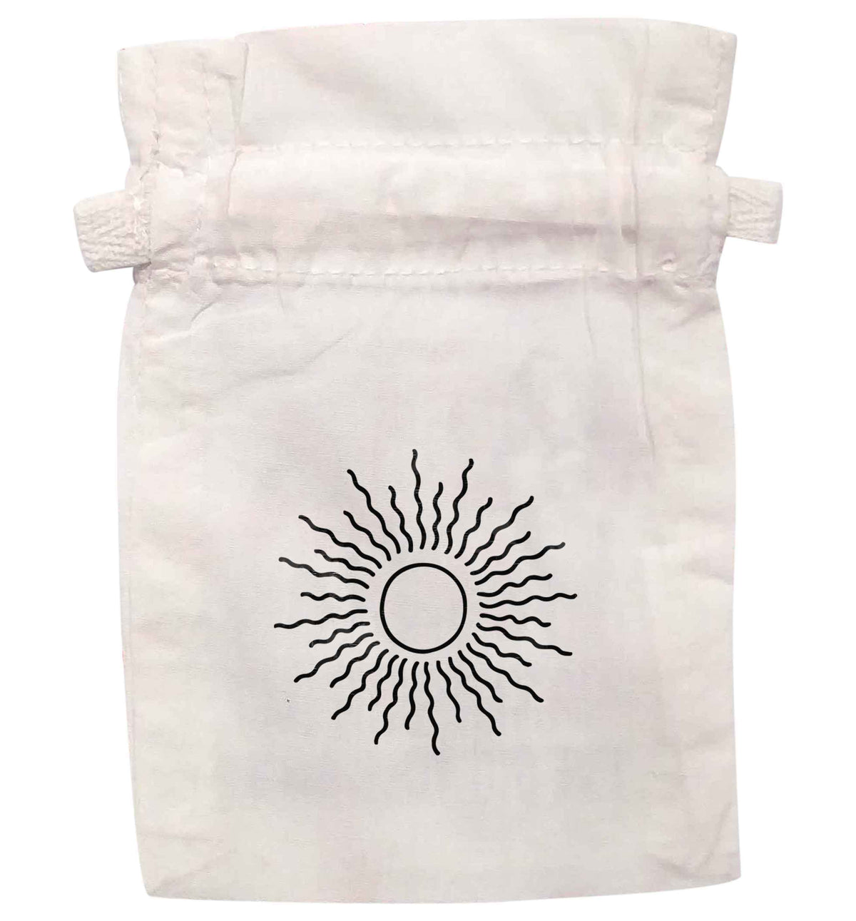 Sun illustration | XS - L | Pouch / Drawstring bag / Sack | Organic Cotton | Bulk discounts available!