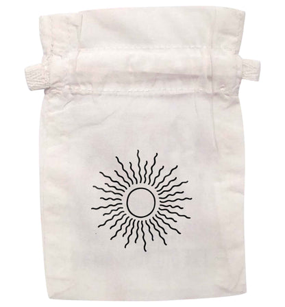 Sun illustration | XS - L | Pouch / Drawstring bag / Sack | Organic Cotton | Bulk discounts available!
