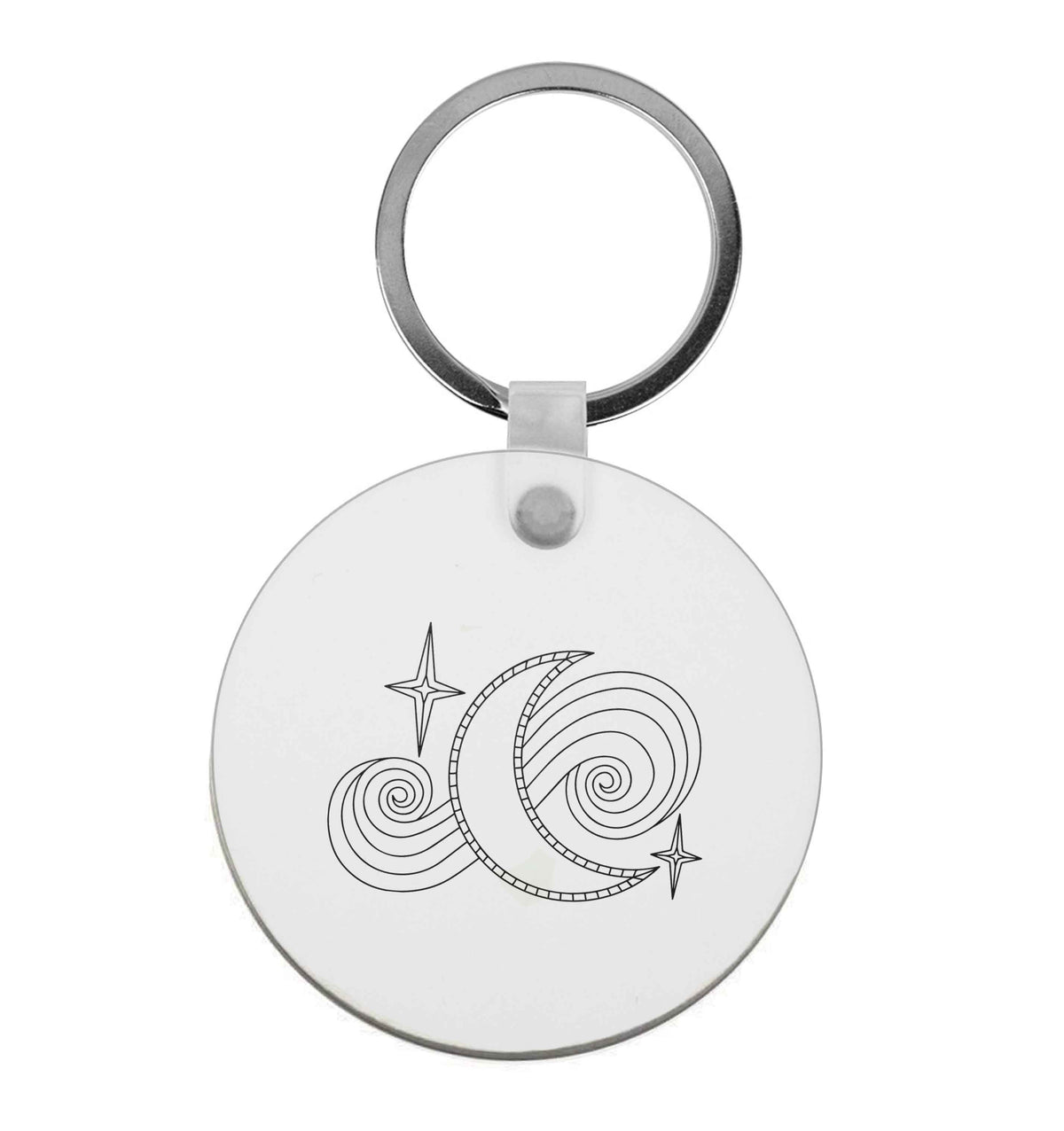 Moon and stars illustration | Keyring