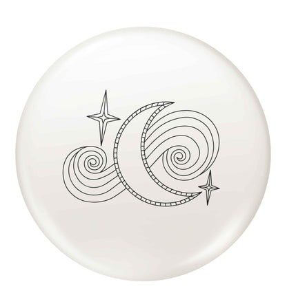 Moon and stars illustration small 25mm Pin badge