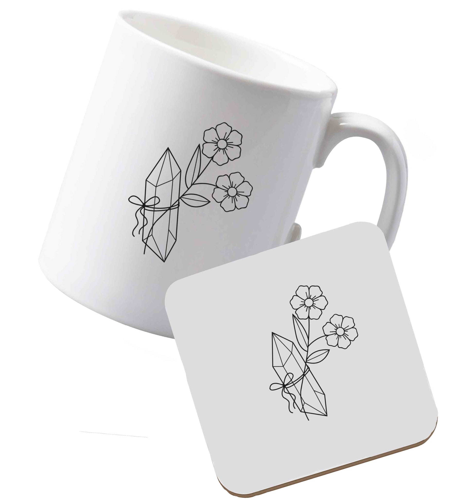 10 oz Ceramic mug and coaster Tis The Season to Drink Whisky both sides