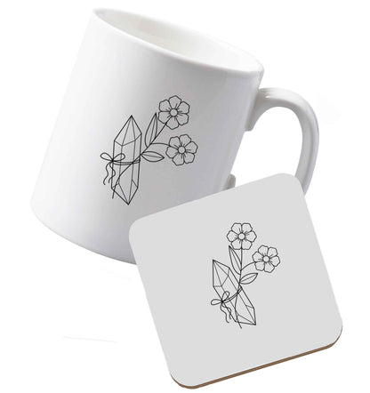 10 oz Ceramic mug and coaster Tis The Season to Drink Whisky both sides