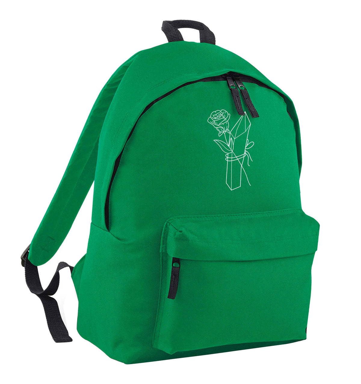 Rose crystal green adults backpack