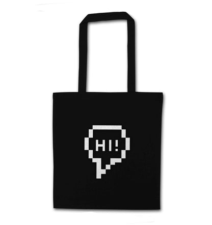 Hi black tote bag