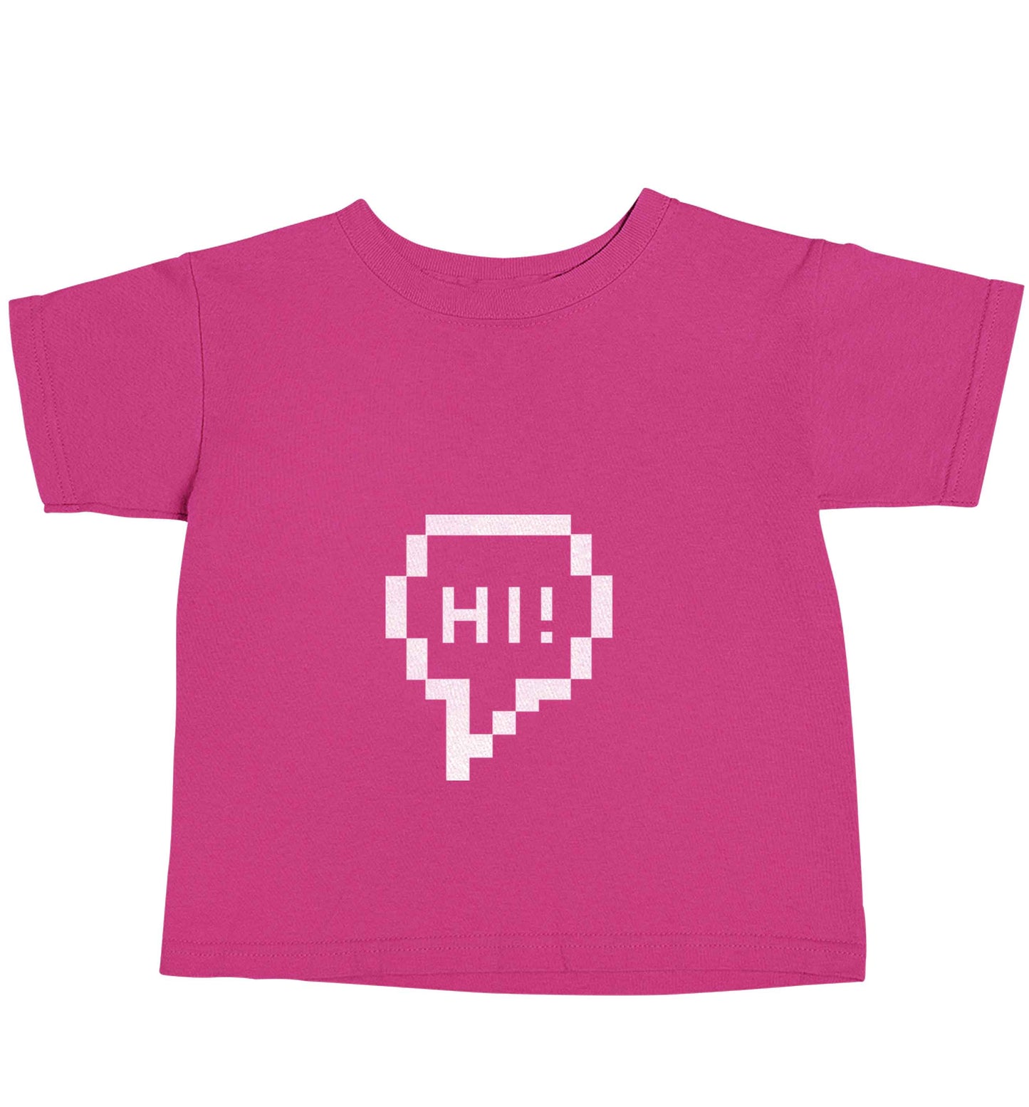 Hi pink baby toddler Tshirt 2 Years