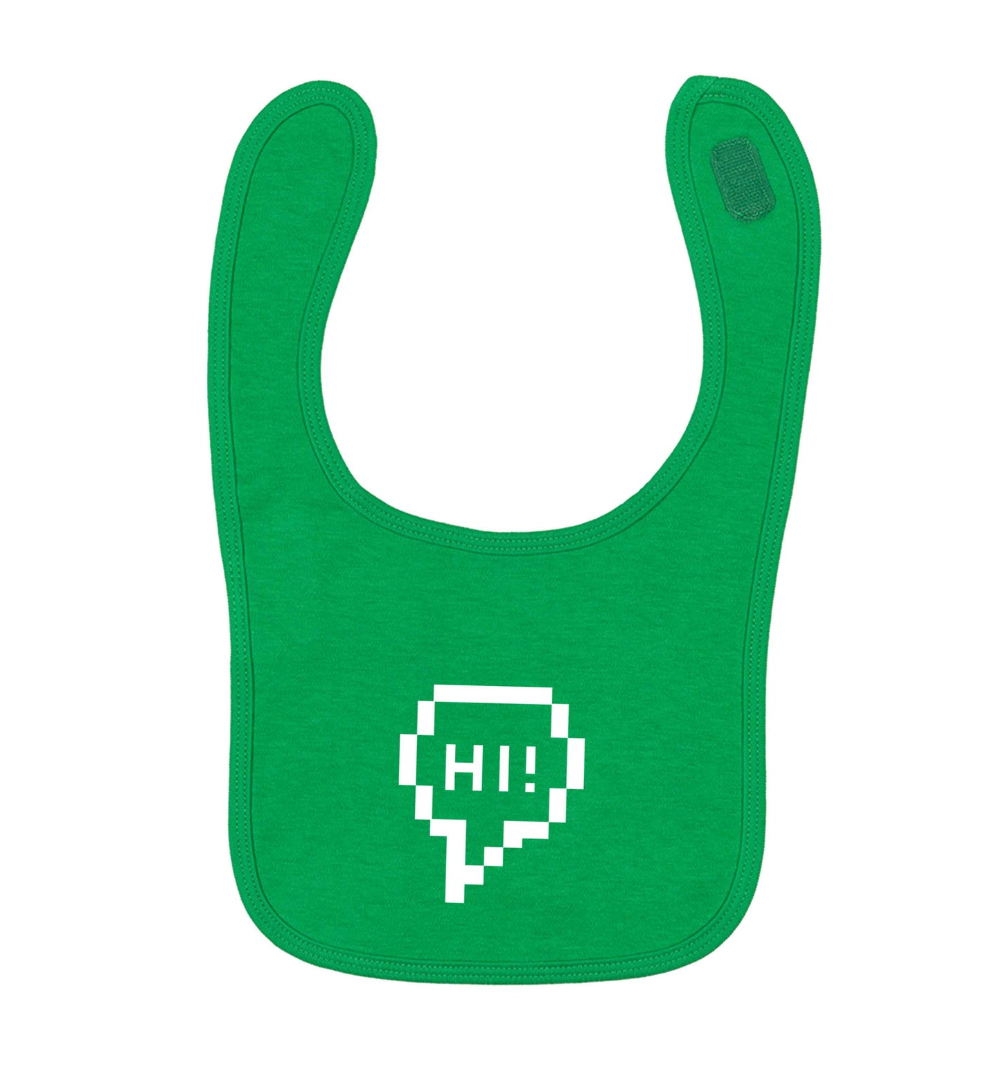Hi green baby bib