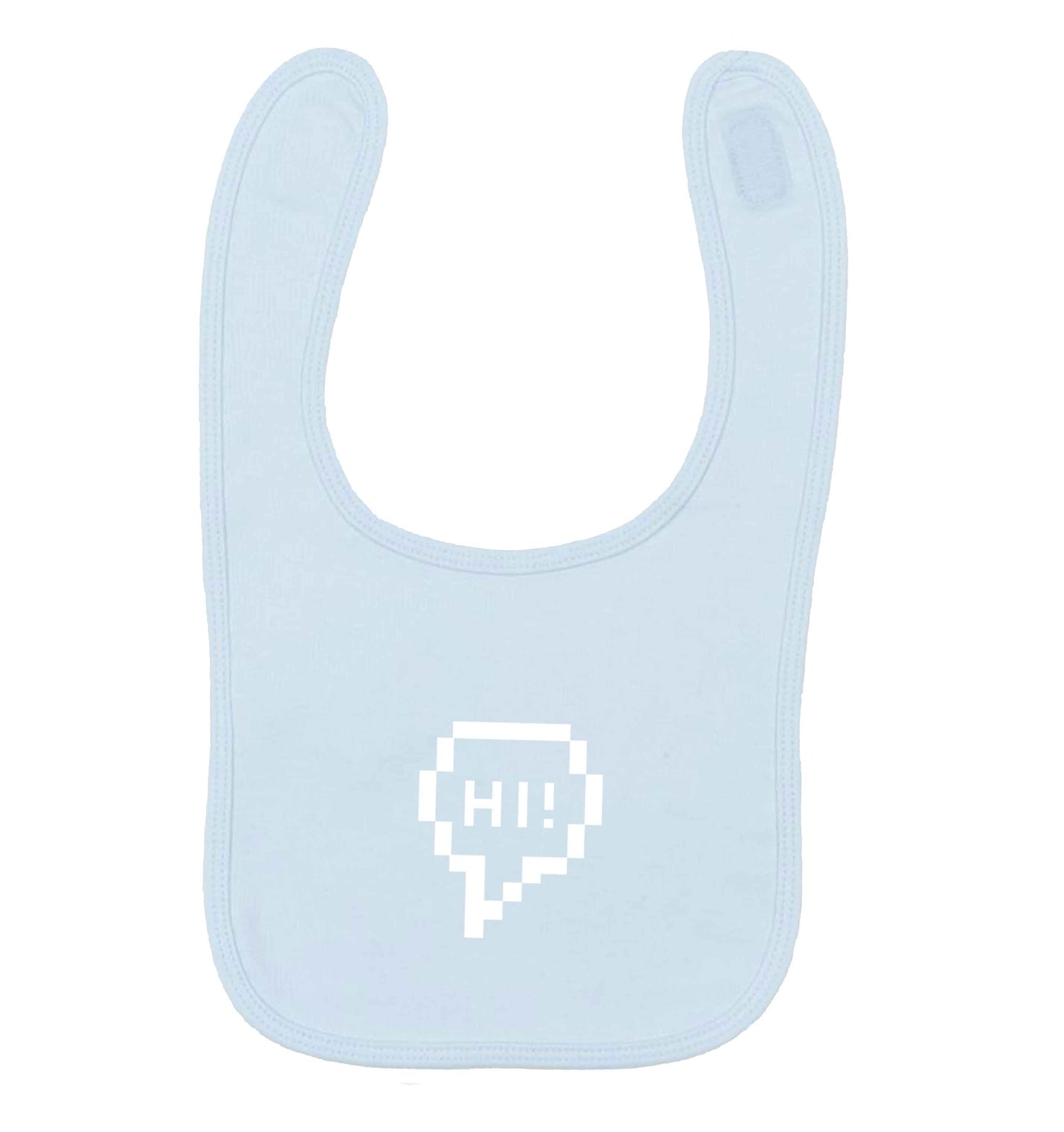 Hi pale blue baby bib