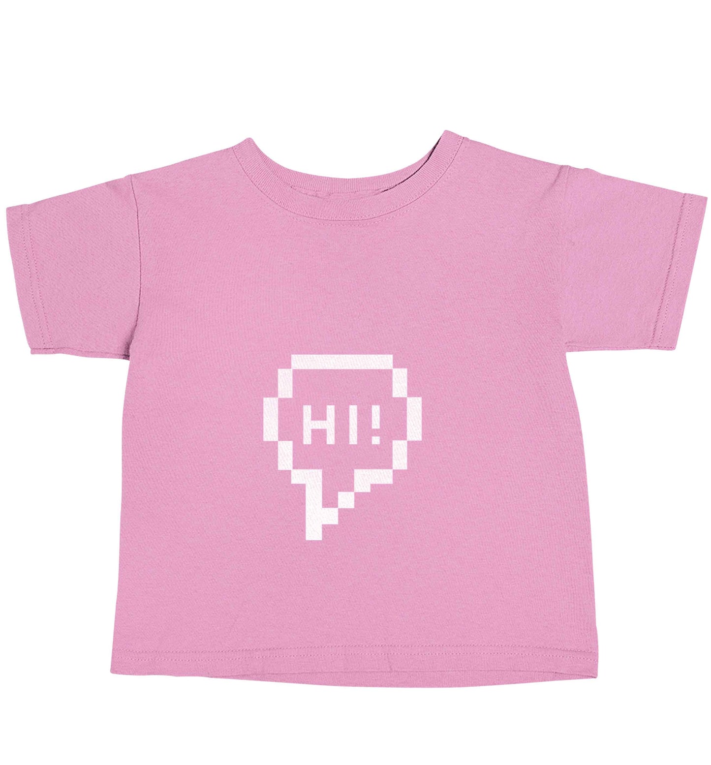 Hi light pink baby toddler Tshirt 2 Years