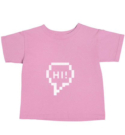 Hi light pink baby toddler Tshirt 2 Years