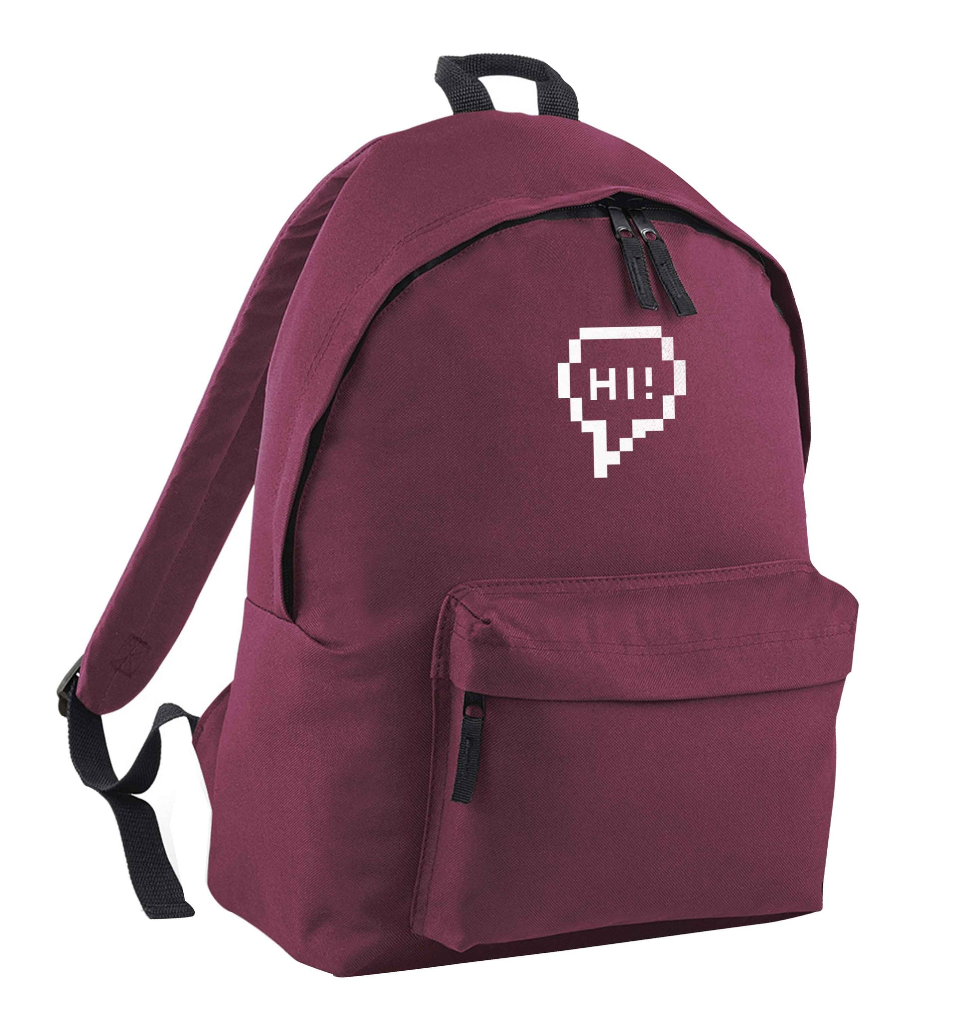 Hi maroon adults backpack